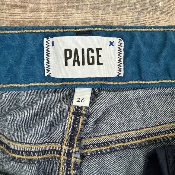 Paige Jeans Women's Size 26 Skyline Skinny Stretch Mid Rise Blue Denim - Picture 4 of 12